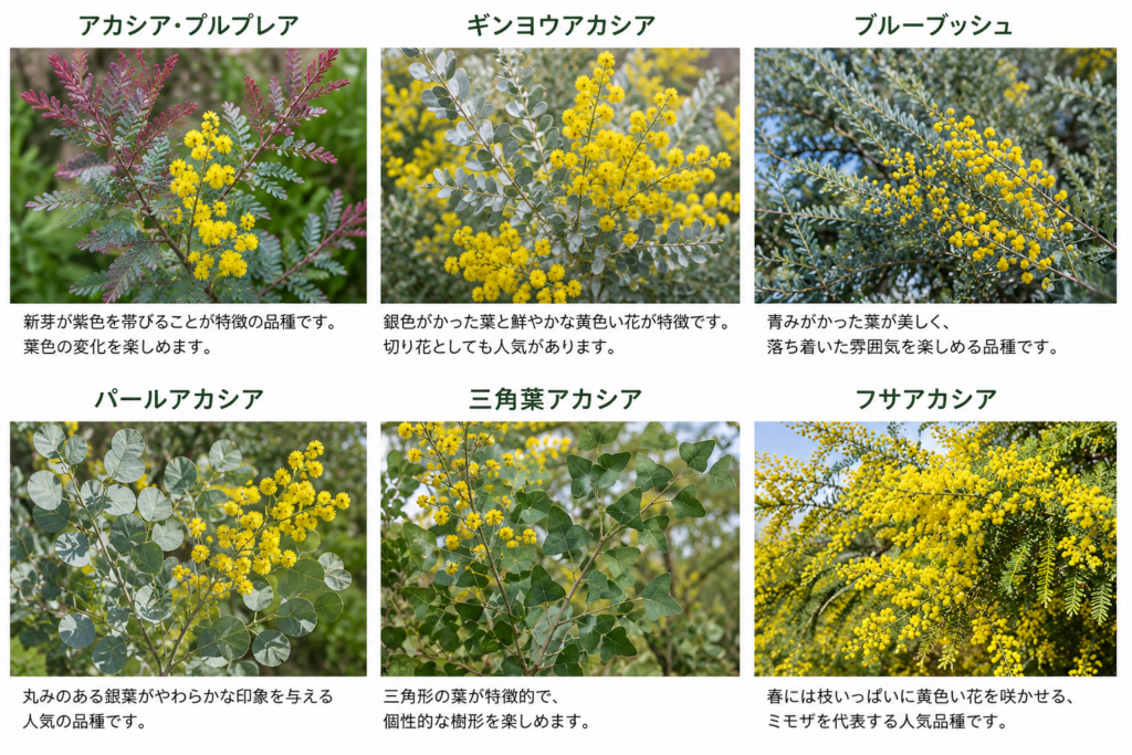 ミモザ　アカシア　品種